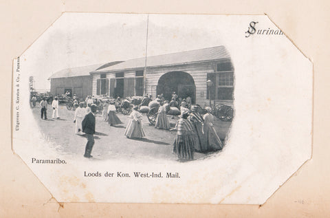 Warehouse of the Royal West Indies Mail Service, C. Kersten & Co., anonymous, 1900 - 1910 Canvas Print