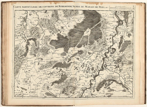 Map of the surroundings of Roermond and Venlo, 1709, Jacobus Harrewijn, 1709 Canvas Print