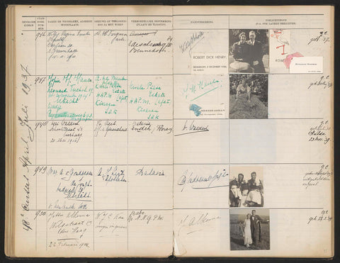 Sheet 91 from Studbook of the pupils of the Colonial School for Girls and Women in The Hague part II (1930-1949), anonymous, 1937 Canvas Print