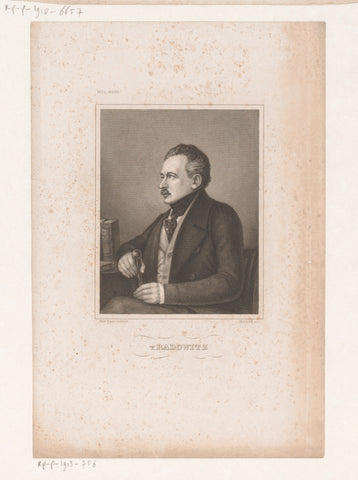 Portret van Joseph von Radowitz, G. Metzeroth, 1840 - 1855 Canvas Print