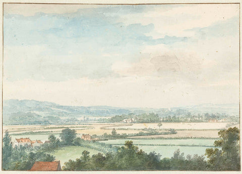 Landscape at Windsor, Aert Schouman, 1765 Canvas Print