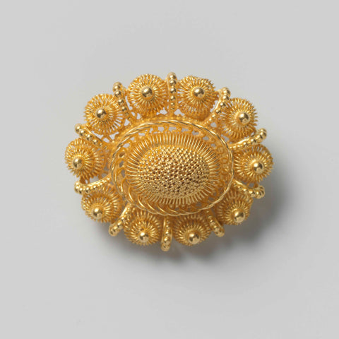 Brooch, Guillaume Louis Ploem, c. 1824 - c. 1838 Canvas Print