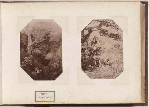 Two men hold a picnic under a tree, presumably in South Africa, anonymous, c. 1885 - c. 1910 Canvas Print