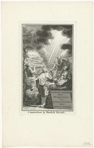 Allegory on prayer, Jan Caspar Philips, 1744 Canvas Print