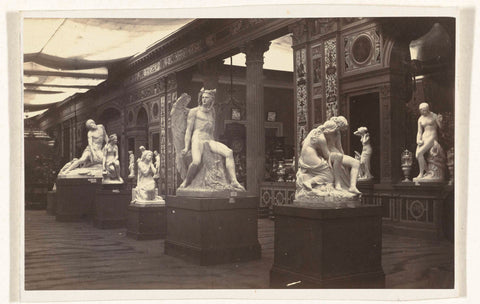 Galerie Italienne at the 1867 World's Fair in Paris, Pierre Petit (attributed to), 1867 Canvas Print