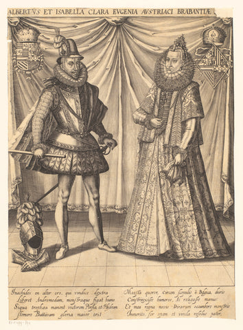 Portrait of Albert and Isabella of Austria, anonymous, c. 1600 Canvas Print