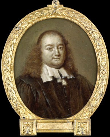 Portrait of Joannes Fredericus Gronovius, Philologist and Jurist, Professor in Leiden, Jan Maurits Quinkhard, 1732 - 1771 Canvas Print