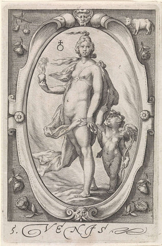 Venus, Jacob Matham, 1597 Canvas Print