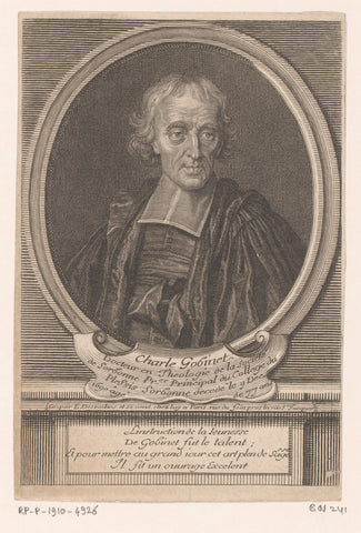 Portrait of Charles Gobinet, Etienne Desrochers, c. 1726 Canvas Print