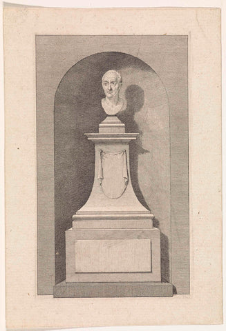 Tomb monument for Petrus Camper, Daniël Vrijdag, 1792 Canvas Print