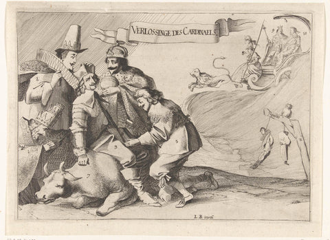 Cartoon of the Loss of Schenckenschans by Cardinal Ferdinand, 1636, Ludolph Breeckevelt (attributed to), 1636 Canvas Print