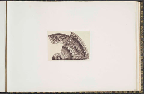 Plaster models for a decoration of the Palais du Louvre by Jules Lafrance, Édouard Denis Baldus, c. 1855 - c. 1857 Canvas Print