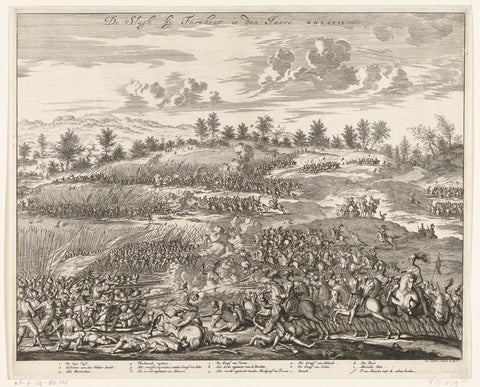 Battle of Turnhout, 1597, Jan Luyken, 1679 - 1681 Canvas Print