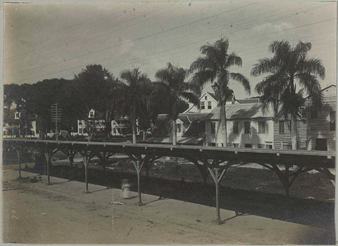 Heiligenweg te Paramaribo, Hendrik Doijer (attributed to), 1906 - 1913 Canvas Print