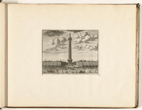 Monument to the Great Fire of London (1666), 1726, anonymous, 1726 Canvas Print