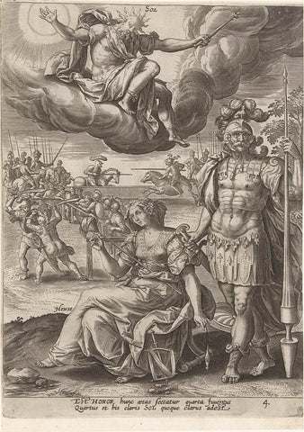 Maturity under the influence of the sun, Adriaen Collaert, 1581 Canvas Print