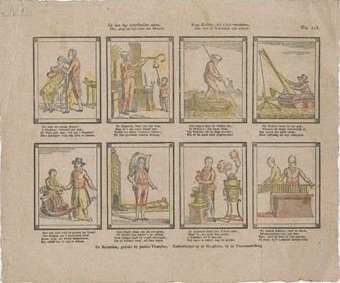 See here Agt distinguished cases; / Who, all are useful to men. / Komt Kindren, wil u hier vermaaken, / Dan vind de teekenaar zijn wensch, Jacobus Thompson, 1791 - 1812 Canvas Print