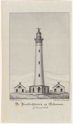 The Coastal Light Tower on Schouwen, Built in 1839, L. Valk, 1839 Canvas Print