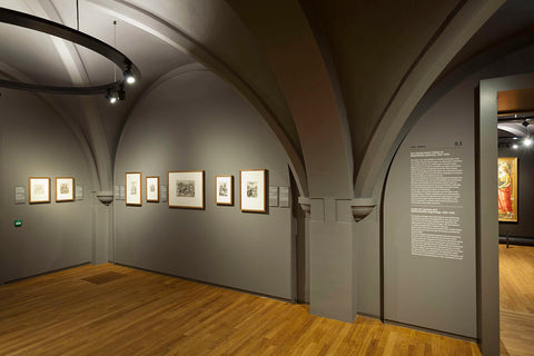 Room HG-0.3 basement west: exhibition A new art: German and Dutch engravings, 1450-1500, 2013 Canvas Print