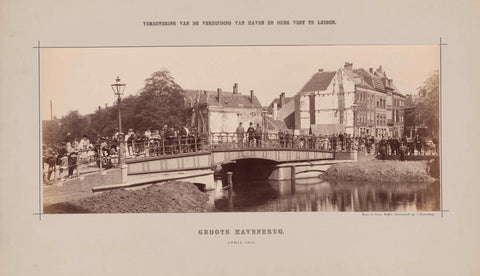 Grote Havenbrug te Leiden, Henri de Louw, 1894 Canvas Print