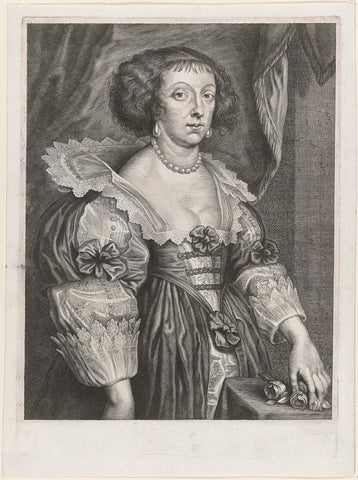 Portrait of Henriette of Lorraine, Cornelis Galle (II), c. 1638 - c. 1728 Canvas Print