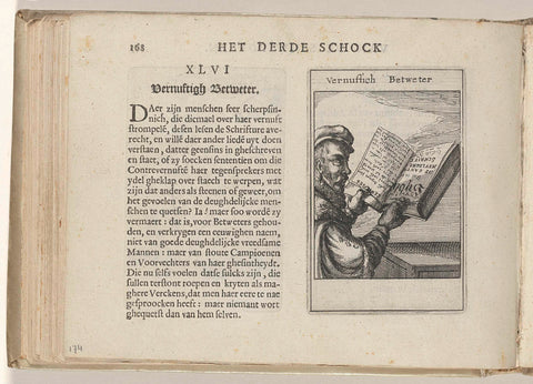 XLVI Vernuftich Betweter, Roemer Visscher, 1614 Canvas Print