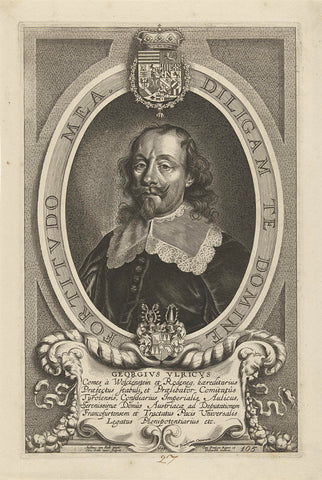 Portret van Georg Ulrich von Wolkenstein und Rodenegg, Cornelis Galle (II), 1649 Canvas Print