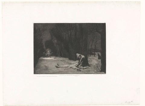 Death of Matamore, Félix Bracquemond, 1864 Canvas Print