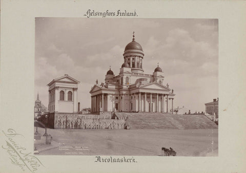 Helsinki Cathedral, Daniel Nyblin (possibly), 1890 Canvas Print