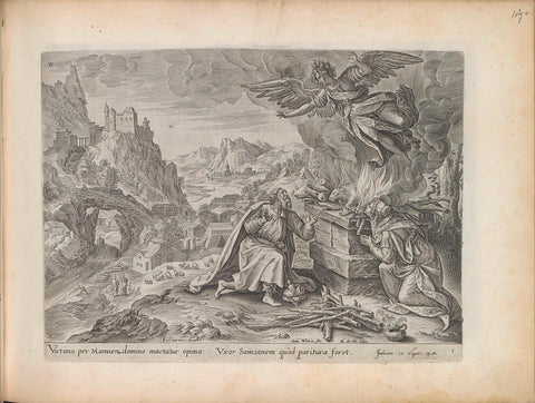 Offer van Manoach, Antonie Wierix (II), 1643 Canvas Print