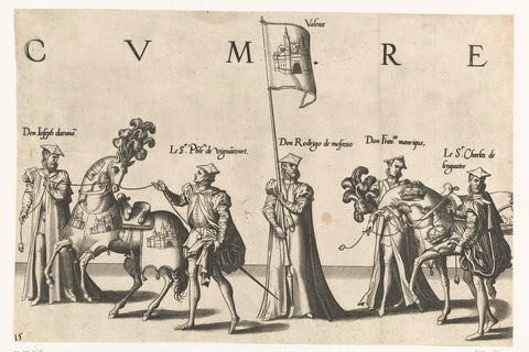 Part of the procession, no. 15, Joannes van Doetechum (I), 1559 Canvas Print