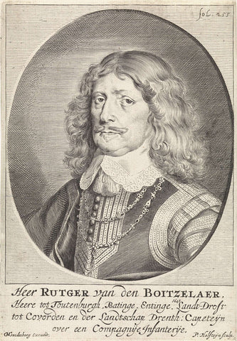 Portret van Rutger Wessel van den Boetzelaer, Pieter Holsteyn (II), 1648 - 1670 Canvas Print