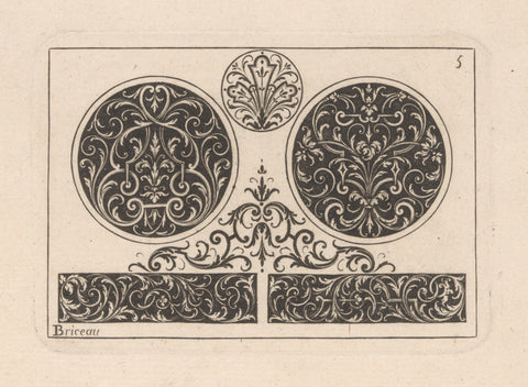 Three medallions, anonymous, in or after 1709 Canvas Print