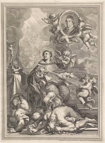 H. Thomas of Aquinas, Arnold van Westerhout, 1680 - 1725 Canvas Print