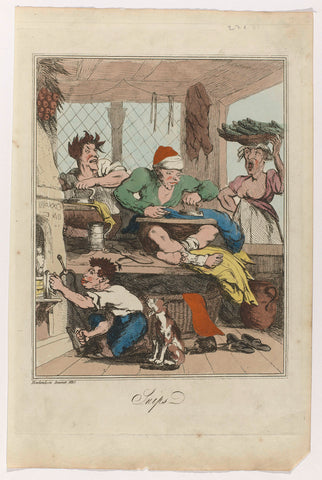 Snips, Thomas Rowlandson, 1815 Canvas Print