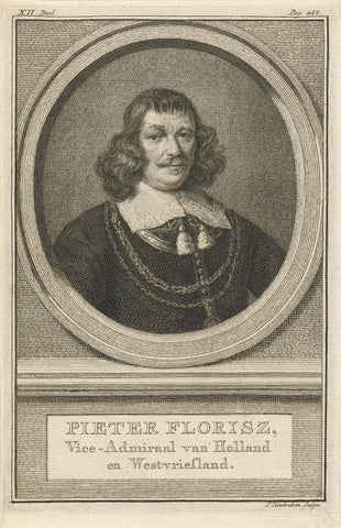 Portrait of Pieter Florisse, Jacob Houbraken, 1790 - 1796 Canvas Print