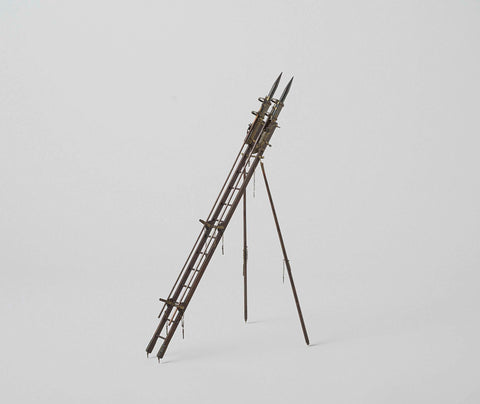 Model of Two Congreve Rockets with Launching Gear, anonymous, c. 1810 - c. 1840 Canvas Print