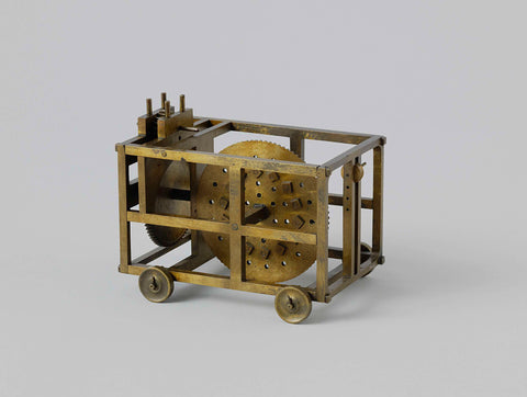 Model of a Cart for Rope Making, anonymous, anonymous, c. 1800 - c. 1825 Canvas Print