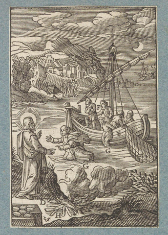 Miraculous fishing, Christopher of Shechem (II), 1629 Canvas Print