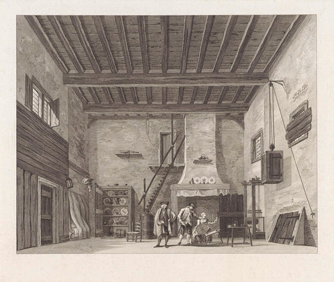 Theatre decors of the new Amsterdam Theatre, 1775-1777, Reinier Vinkeles (I), 1777 Canvas Print