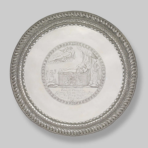 Salver (plate), anonymous, 1714 Canvas Print