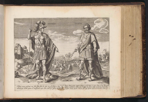 King Arsames and King Darius III, anonymous, 1643 - 1646 Canvas Print