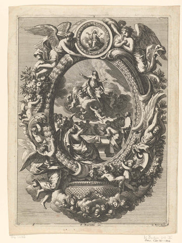 Wijwaterbak, Jean Lepautre, 1667 Canvas Print