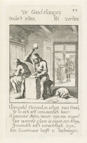 Goudslager, Caspar Luyken, 1694 Canvas Print