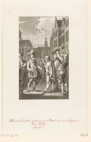 Witte van Haemstede in Haarlem, 1304, Reinier Vinkeles (I), 1788 Canvas Print