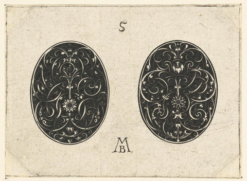 Two ovals, Michiel le Blon, 1597 - c. 1626 Canvas Print