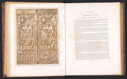 Ivory diptych of consul Anastasius, Berthier, c. 1859 - in or before 1864 Canvas Print