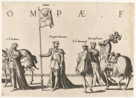 Part of the procession, no. 9, Joannes van Doetechum (I), 1559 Canvas Print