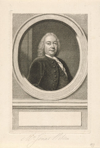 Portrait of Jonas Witsen, Jacob Houbraken, 1749 - 1780 Canvas Print