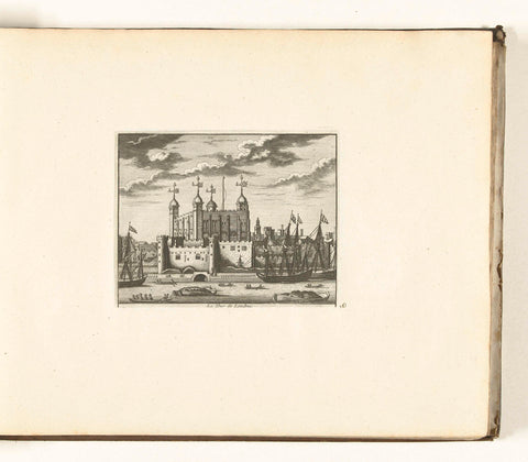 De Tower of London, 1726, anonymous, 1726 Canvas Print